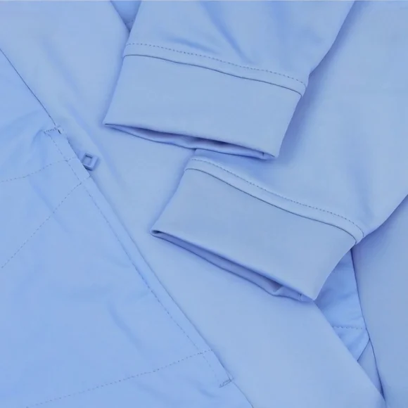 Peter Millar Merge Hybrid Men's Jacket, Light Blue, Full Zip Coat Size - L